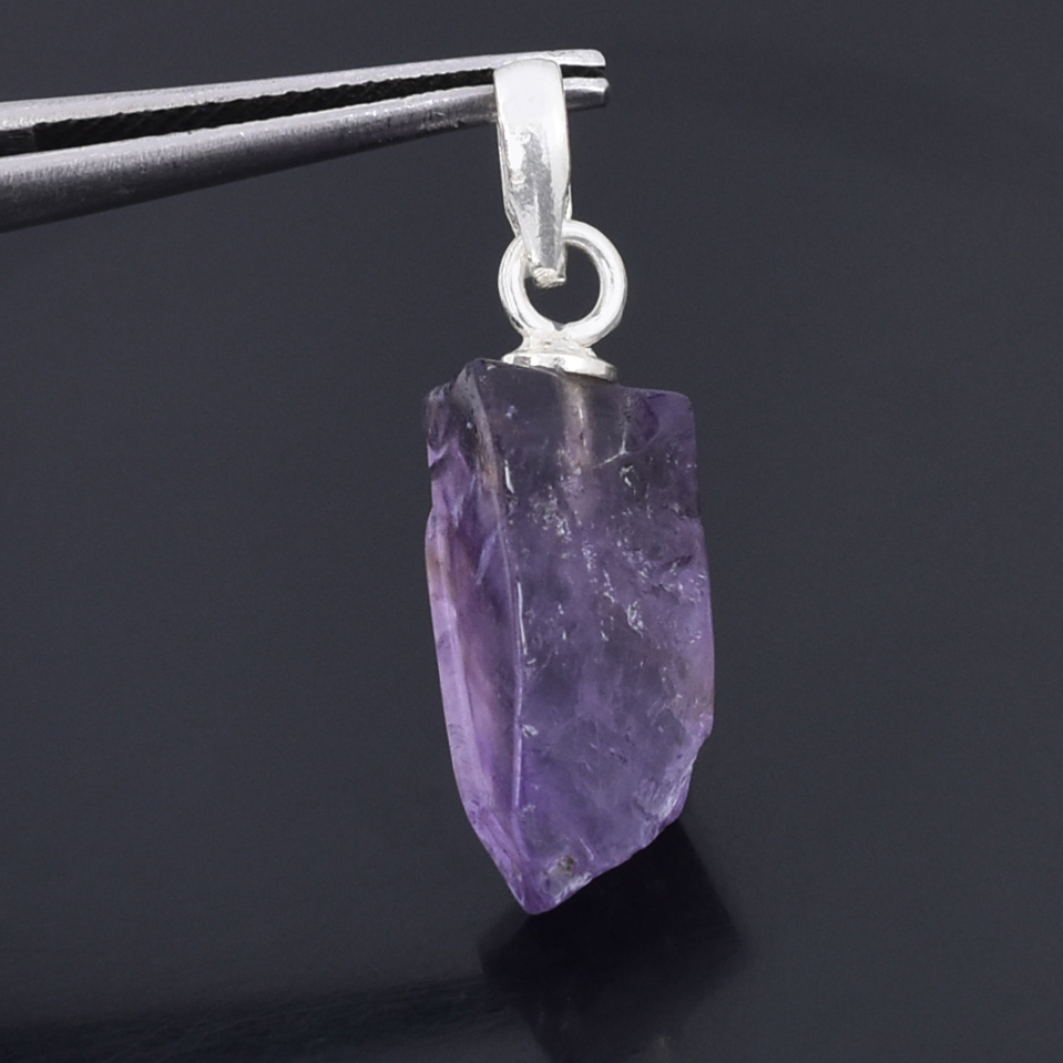 Natural Amethyst Raw Crystal Pendant Necklace | Healing Stone for Calm, Protection & Spiritual Growth - Image 7