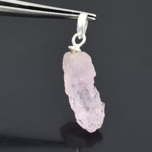 Natural Raw Rose Quartz Pendant Necklace – Healing Crystal Gemstone for Love, Emotional Healing & Heart Chakra Balance