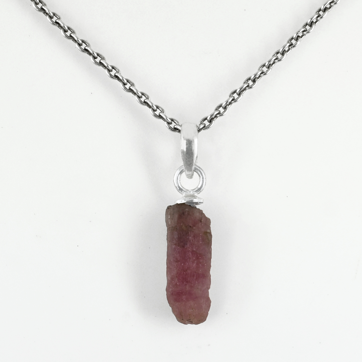 Natural Raw Ruby Crystal Pendant Necklace | Healing Gemstone for Love, Passion & Positive Energy