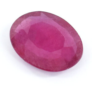 Natural Ruby (Manik) – Oval Pink-Red Gemstone for Astrology & Healing