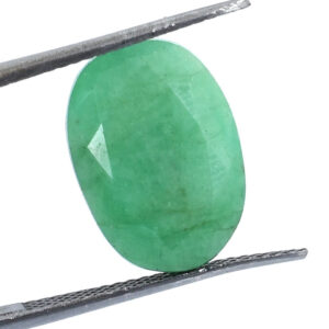 Natural Green Emerald (Panna) Oval Cut Gemstone – Loose Stone