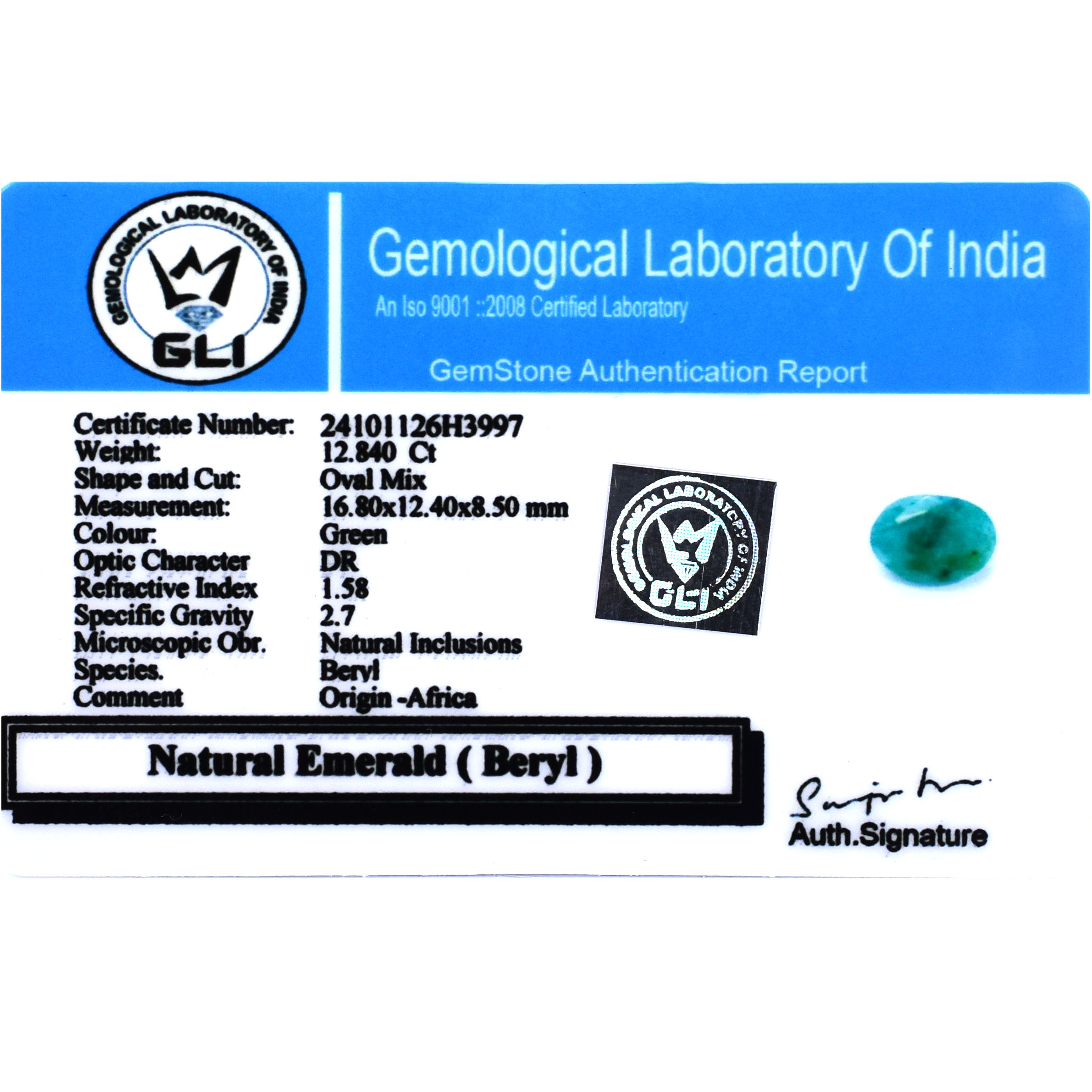 Natural Emerald (Beryl) Panna – Certified Oval Green Gemstone for Astrology & Healing - Image 6
