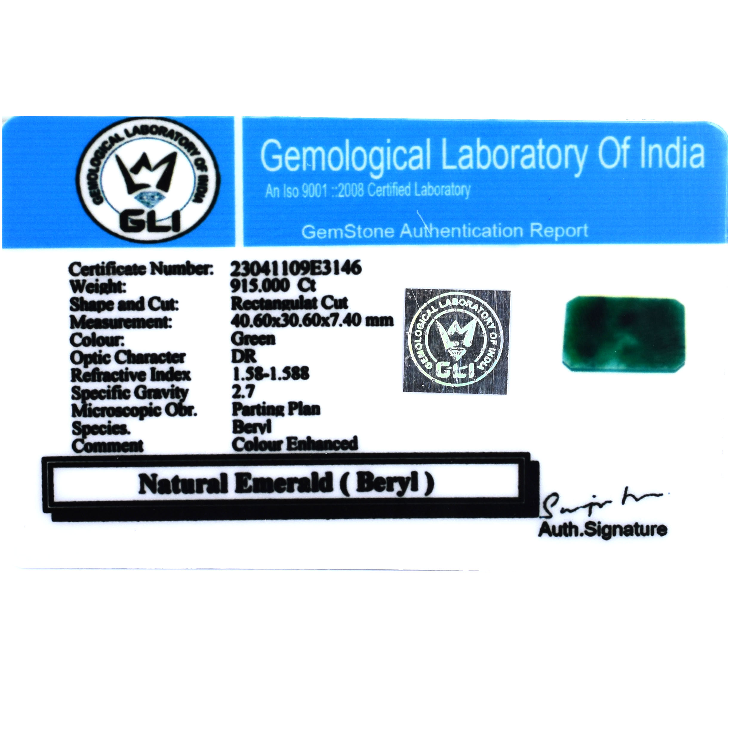 Natural Emerald (Panna) – Green Beryl Certified Gemstone for Astrology - Image 6