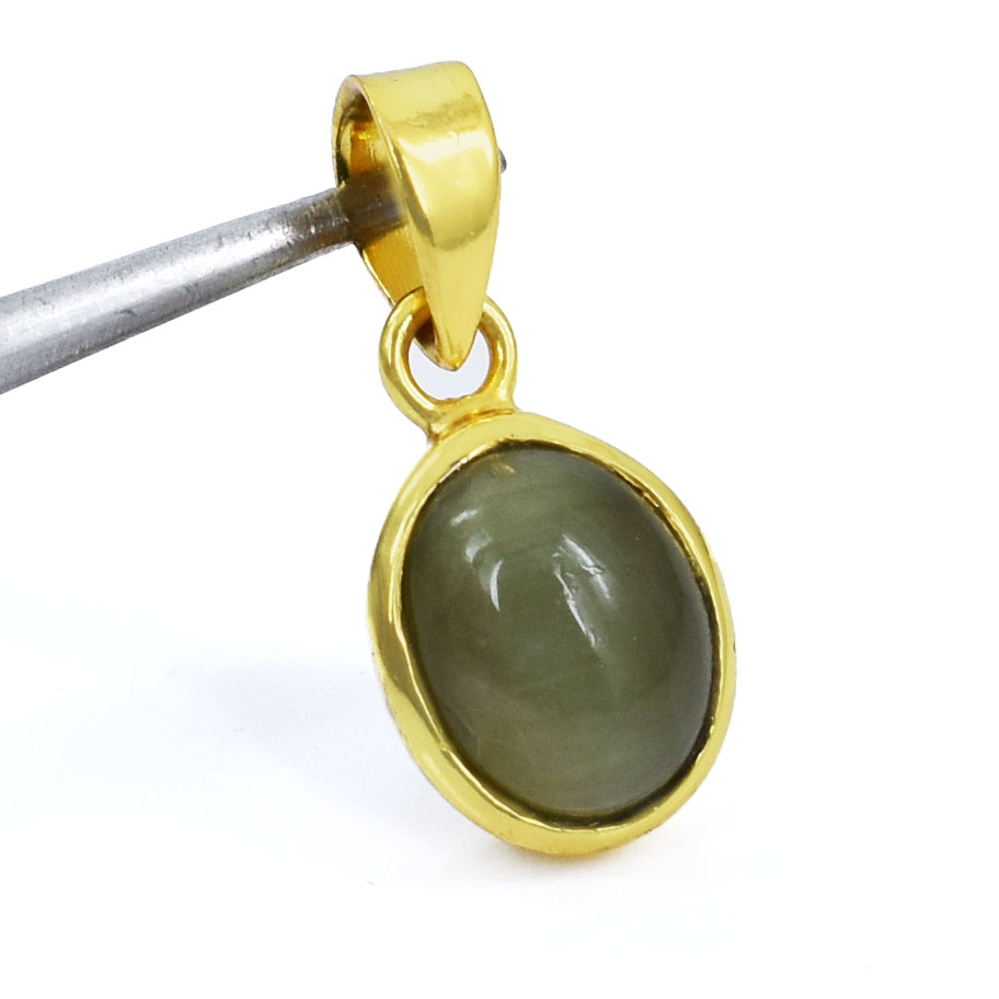 Natural Cat’s Eye (Lehsunia) Gemstone Pendant - Image 5