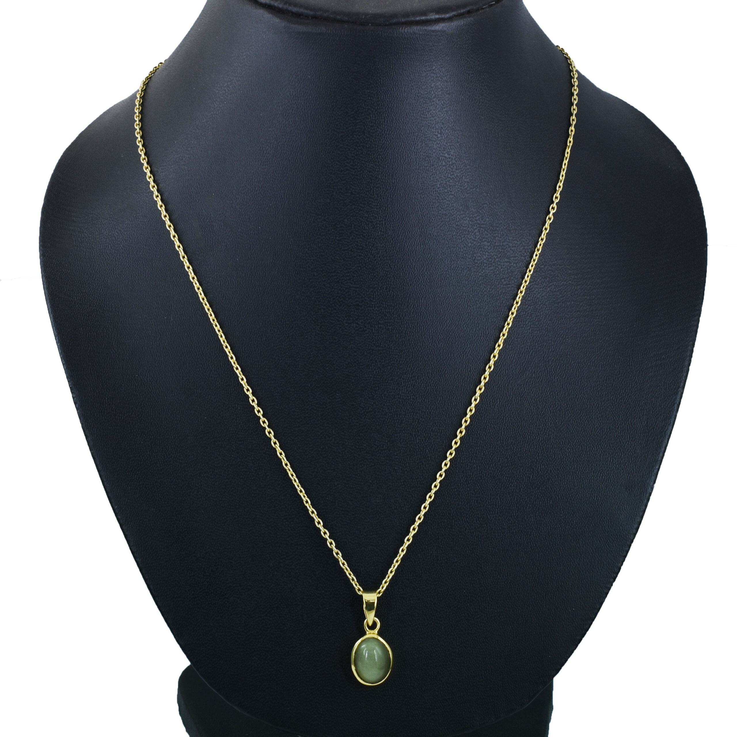 Natural Cat’s Eye (Lehsunia) Gemstone Pendant - Image 8