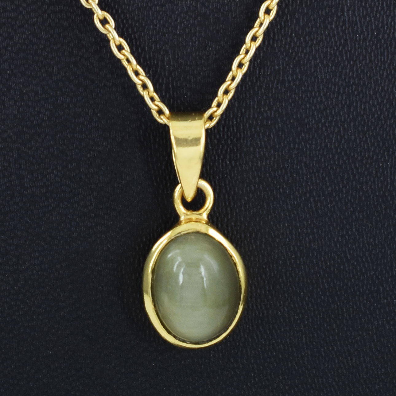 Natural Cat’s Eye (Lehsunia) Gemstone Pendant - Image 7