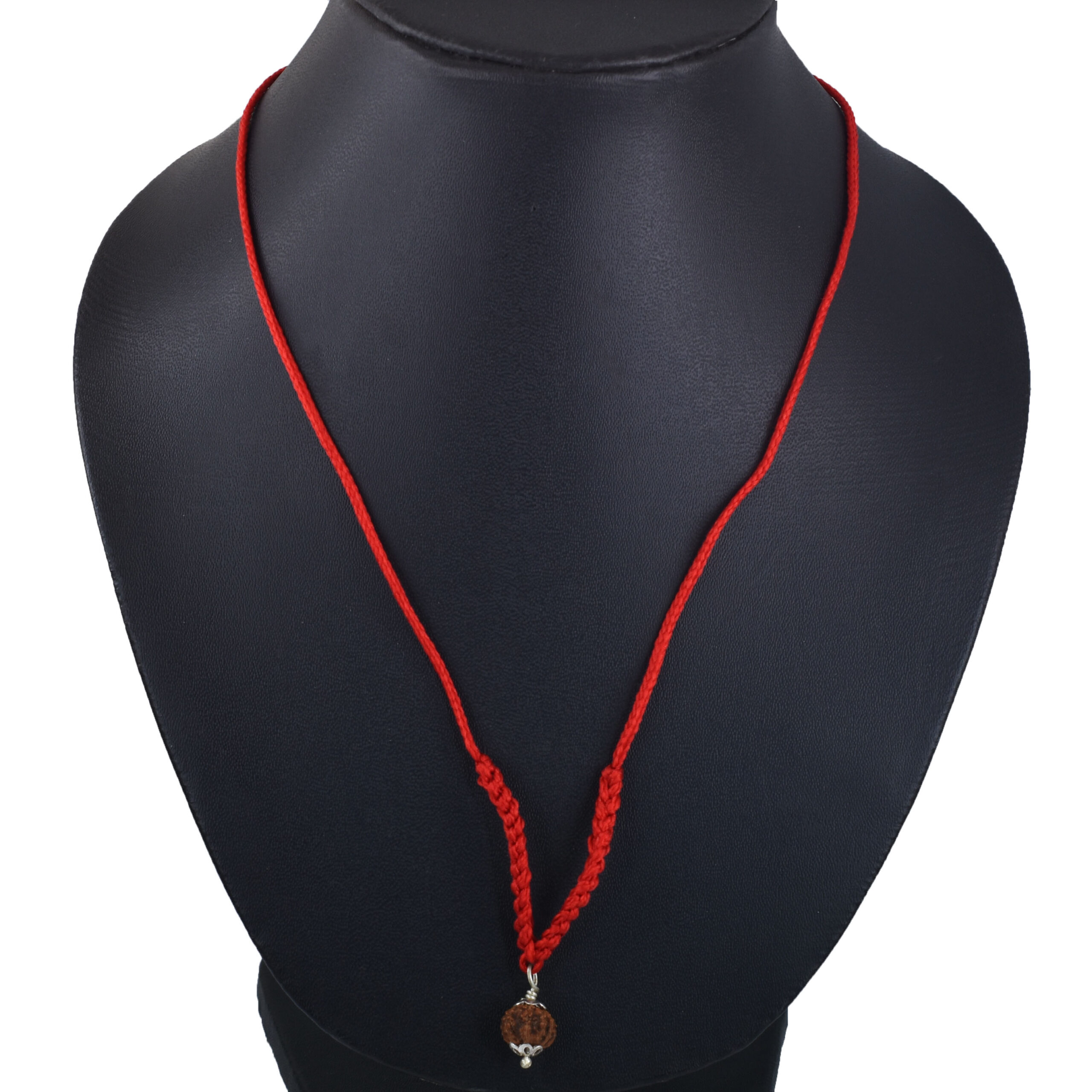 9 Mukhi Rudraksha Pendant Red Thread | Napal Origin | Lab Tested - Image 2