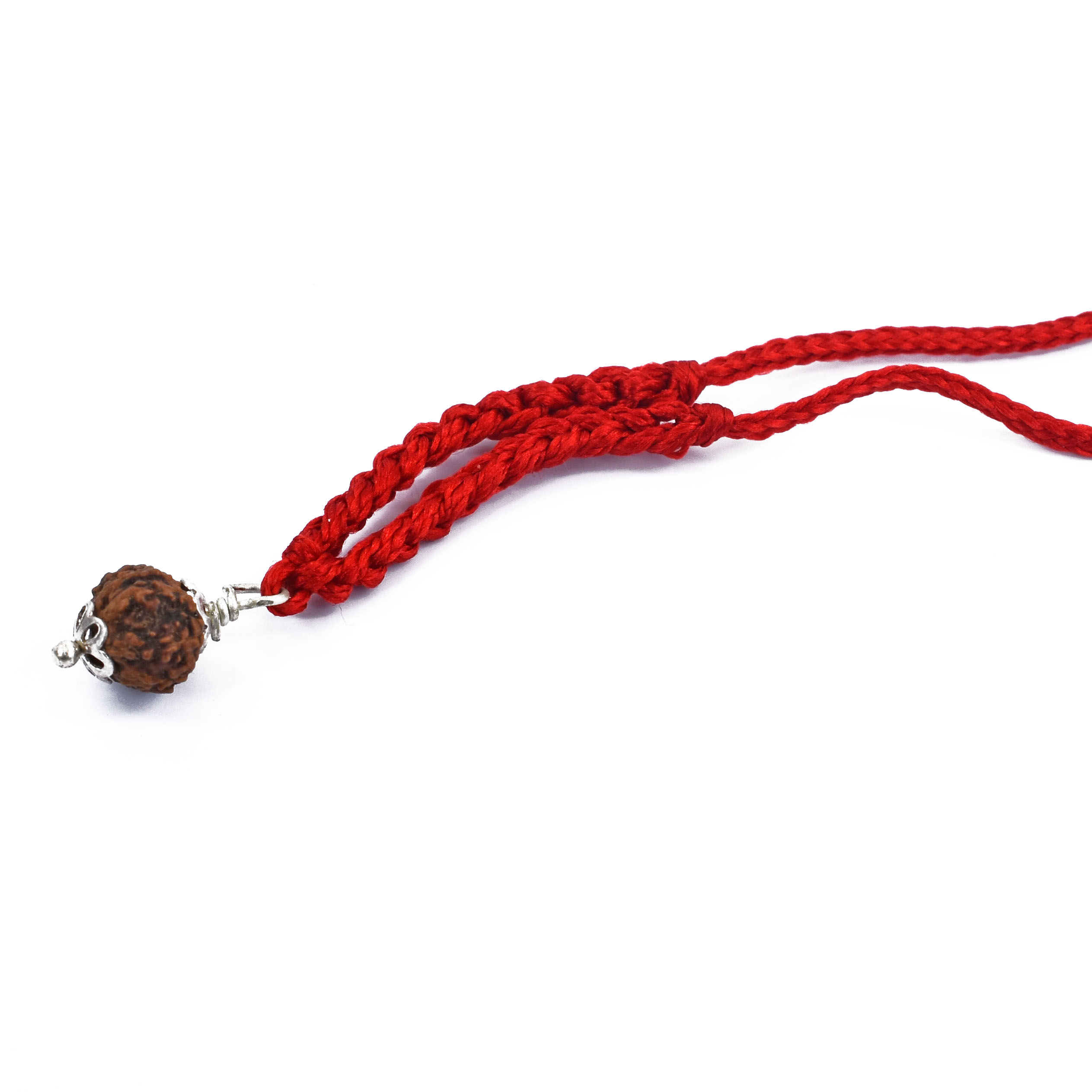 9 Mukhi Rudraksha Pendant Red Thread | Napal Origin | Lab Tested - Image 5
