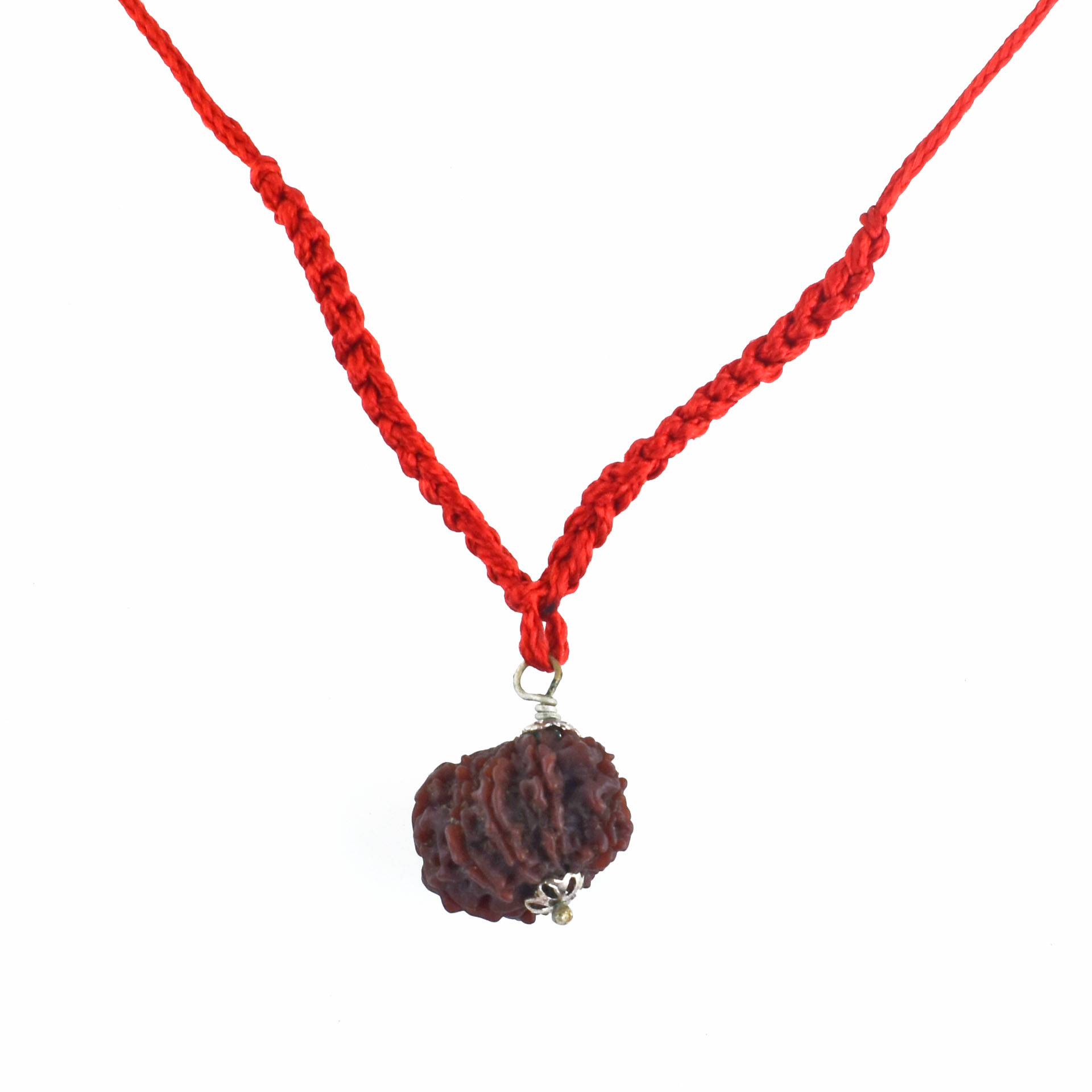 10 Mukhi Nepali Rudraksha Pendant – (Original Nepal) with Red Thread