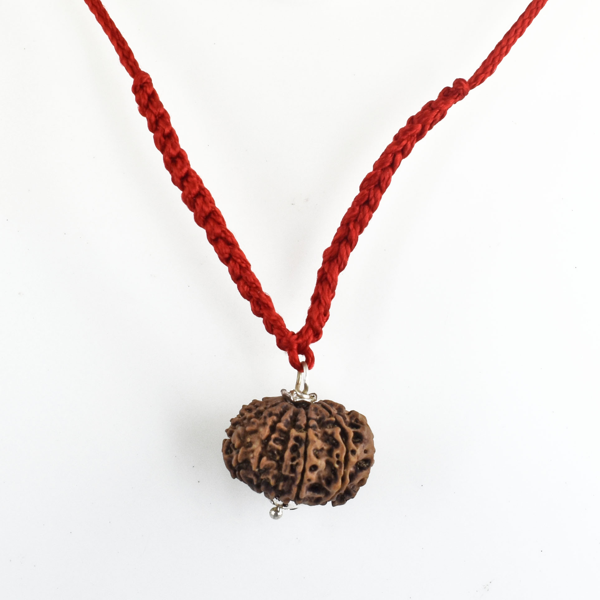 12 Mukhi Nepal Rudraksha Pendant – Surya Dev Blessings Bead in Red Thread