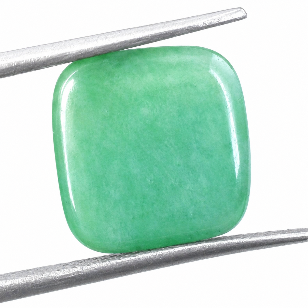 Natural Green Emerald (Panna) Cushion Cabochon Loose Gemstone for Astrology & Jewelry - Image 2