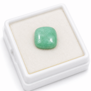 Natural Green Emerald (Panna) Cushion Cabochon Loose Gemstone for Astrology & Jewelry