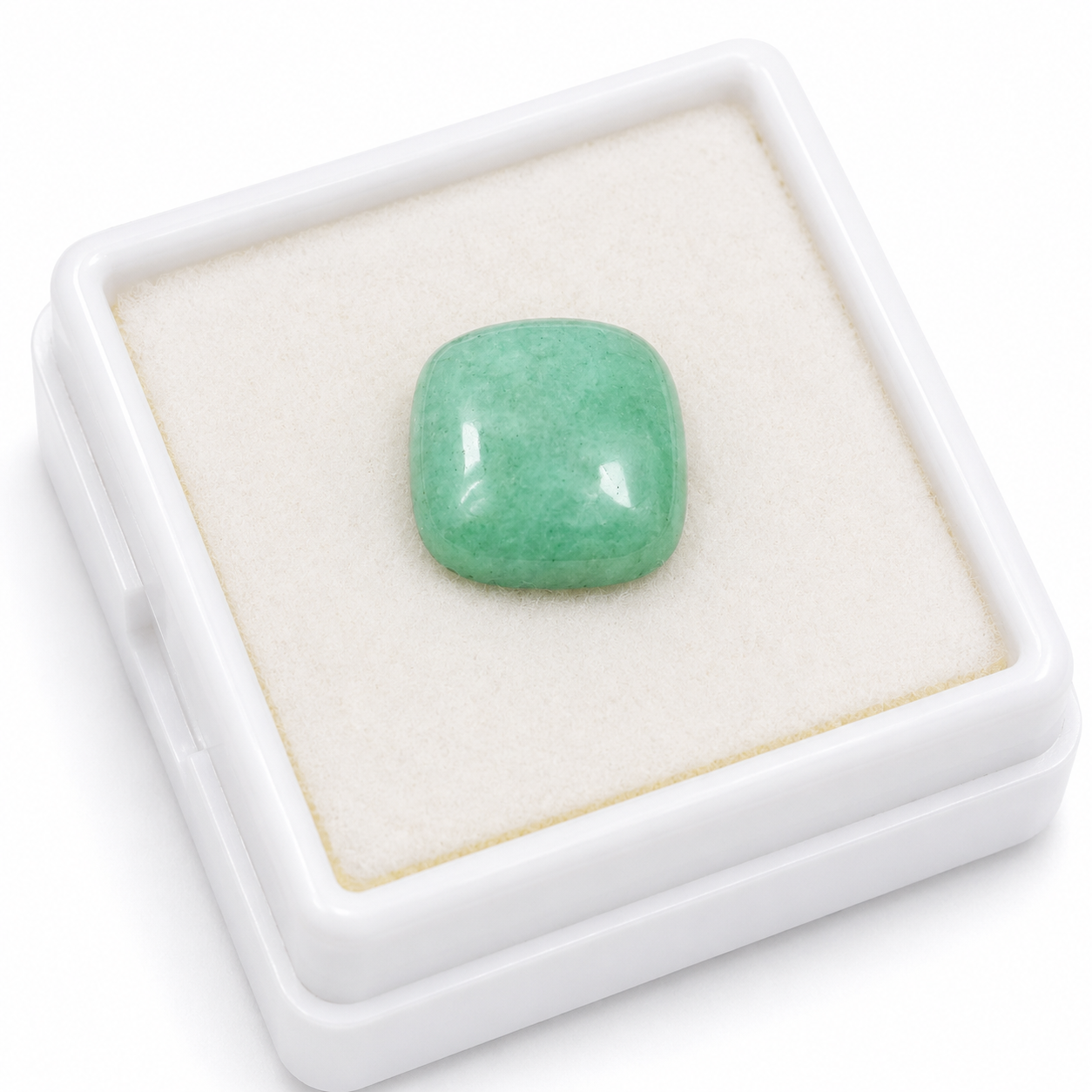 Natural Green Emerald (Panna) Cushion Cabochon Loose Gemstone for Astrology & Jewelry