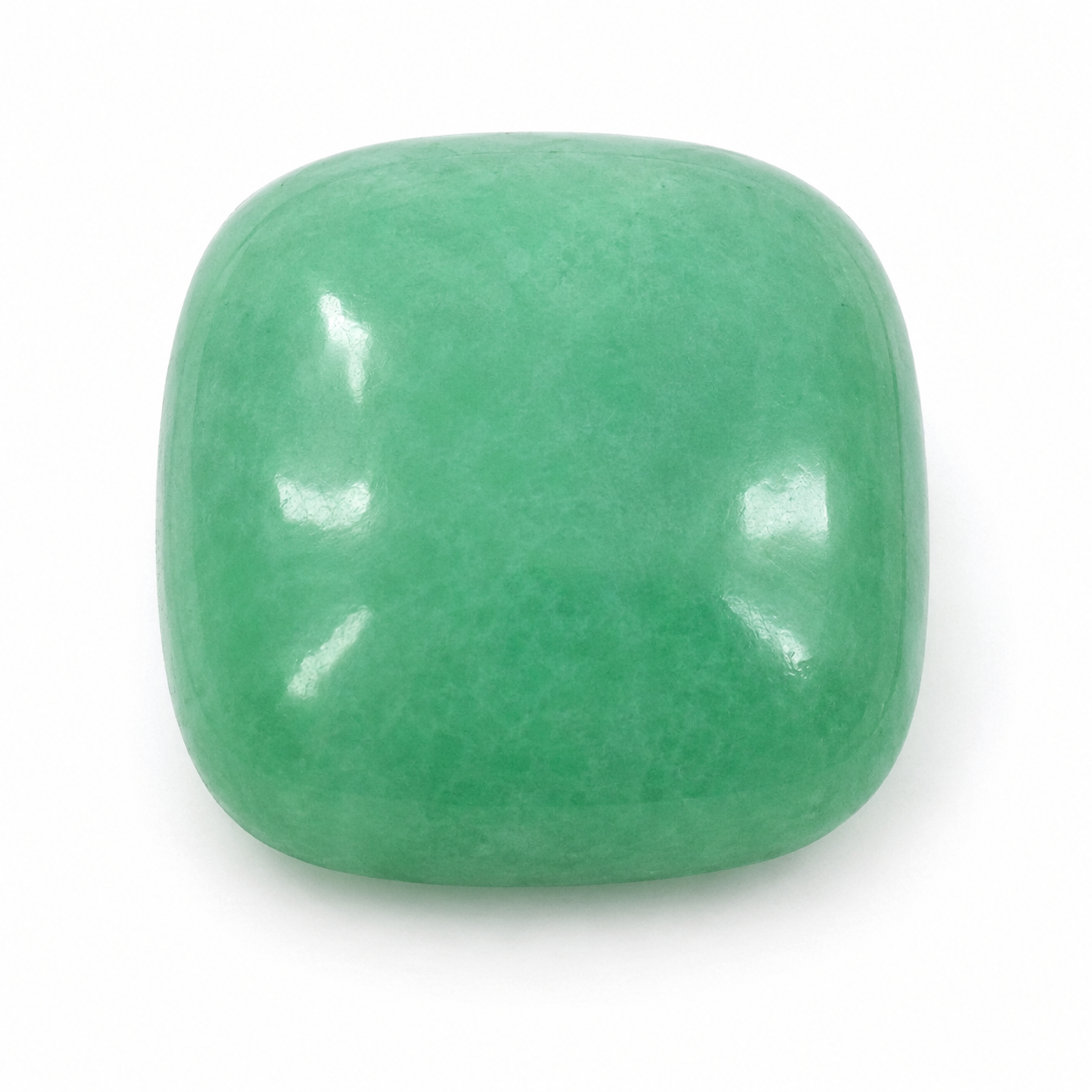 Natural Green Emerald (Panna) Cushion Cabochon Loose Gemstone for Astrology & Jewelry - Image 3