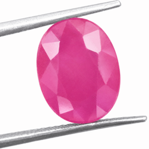 Natural Pink Ruby (Manik) Oval Cut Loose Gemstone for Astrology & Jewelry