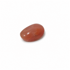 Natural Orange Chalcedony (Haqeeq) Oval Cabochon Certified Gemstone