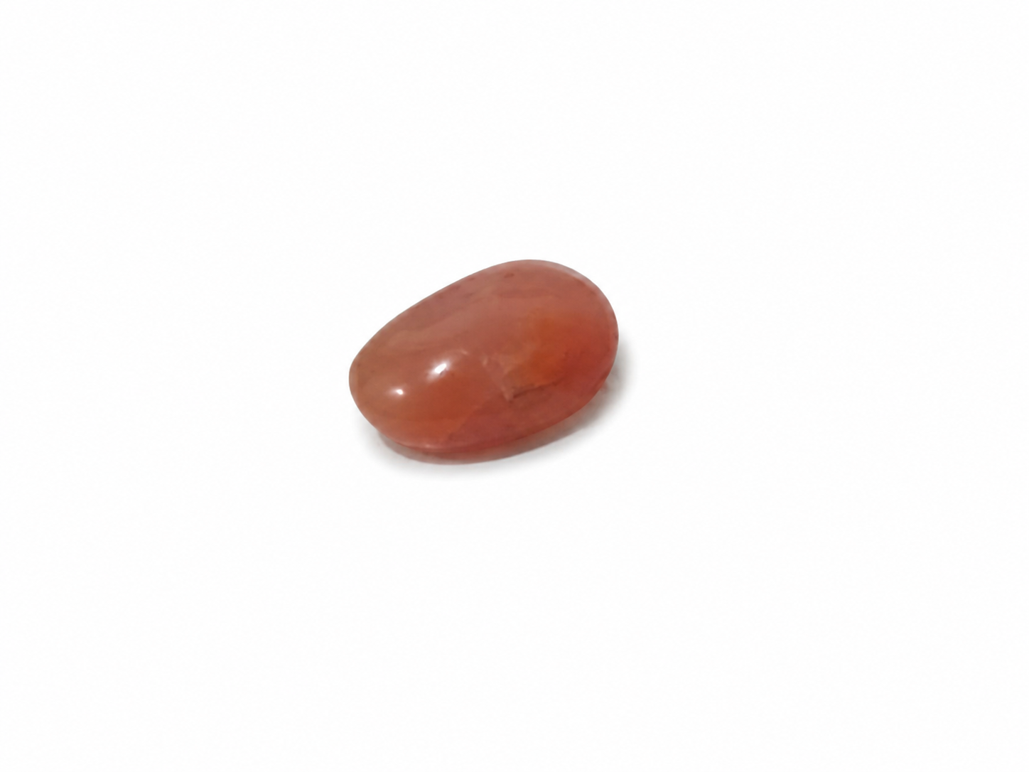 Natural Orange Chalcedony (Haqeeq) Oval Cabochon Certified Gemstone
