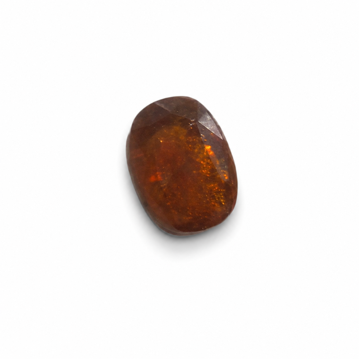 Natural Hessonite (Gomed) Gemstone | Certified Brown Grossular Garnet | Oval Mixed Cut Loose Gemstone