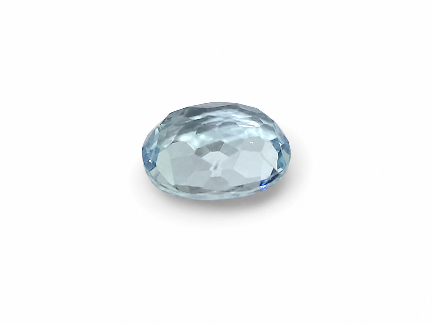 Natural Sky Blue Topaz (Oval Faceted) Certified Loose Gemstone - Image 3