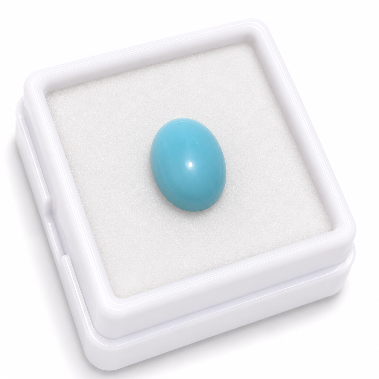 Natural Turquoise (Firoza) Gemstone | Oval Cabochon Loose Stone | Sky Blue Natural Gemstone for Jewelry & Astrology - Image 2