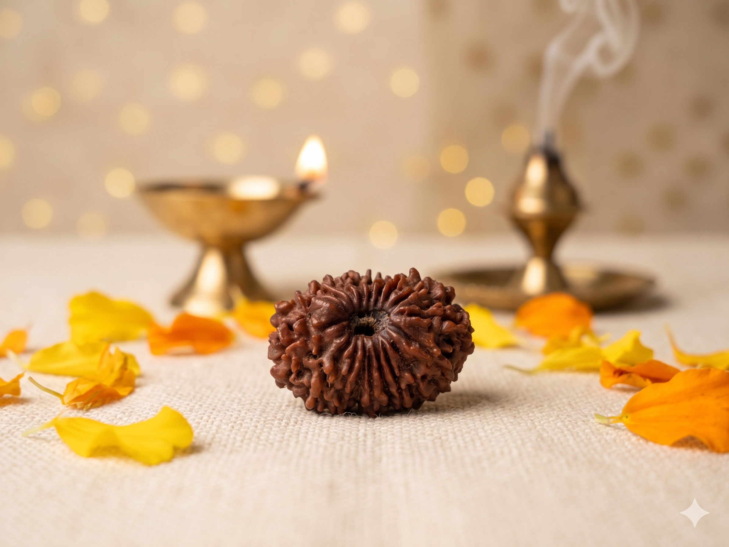 Natural 18 Mukhi Rudraksha Original Eighteen Face Sacred Bead