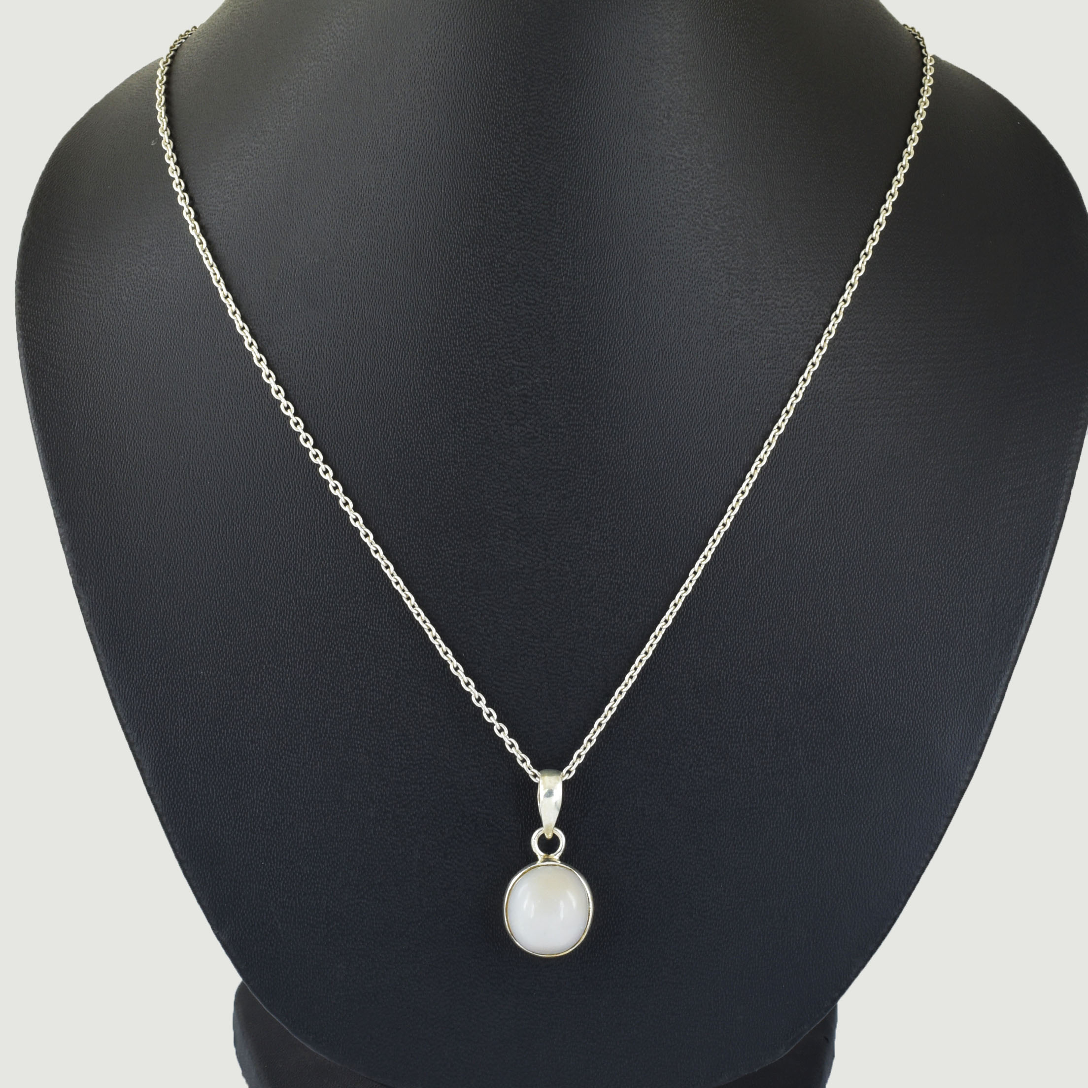 Opal Gemstone Pendant in Silver Plating | Healing Crystal Necklace | Astrological Stone Jewelry - Image 3