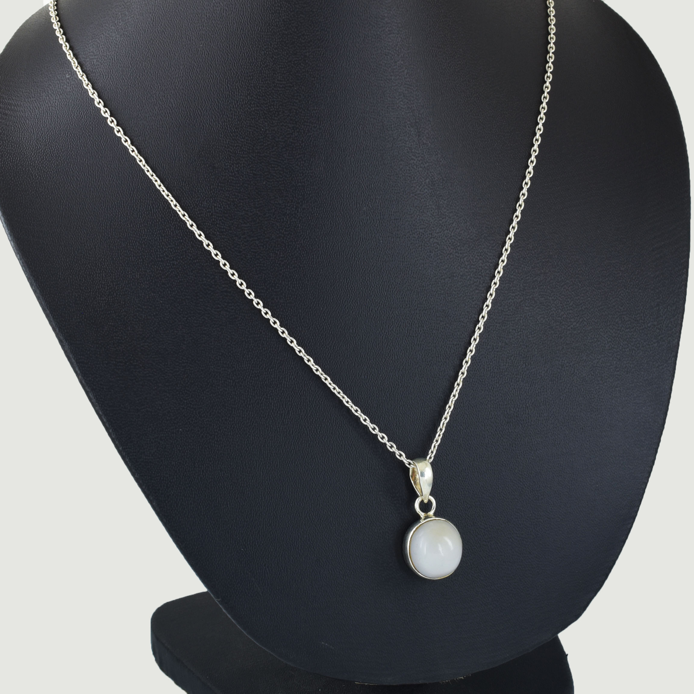 Opal Gemstone Pendant in Silver Plating | Healing Crystal Necklace | Astrological Stone Jewelry - Image 4