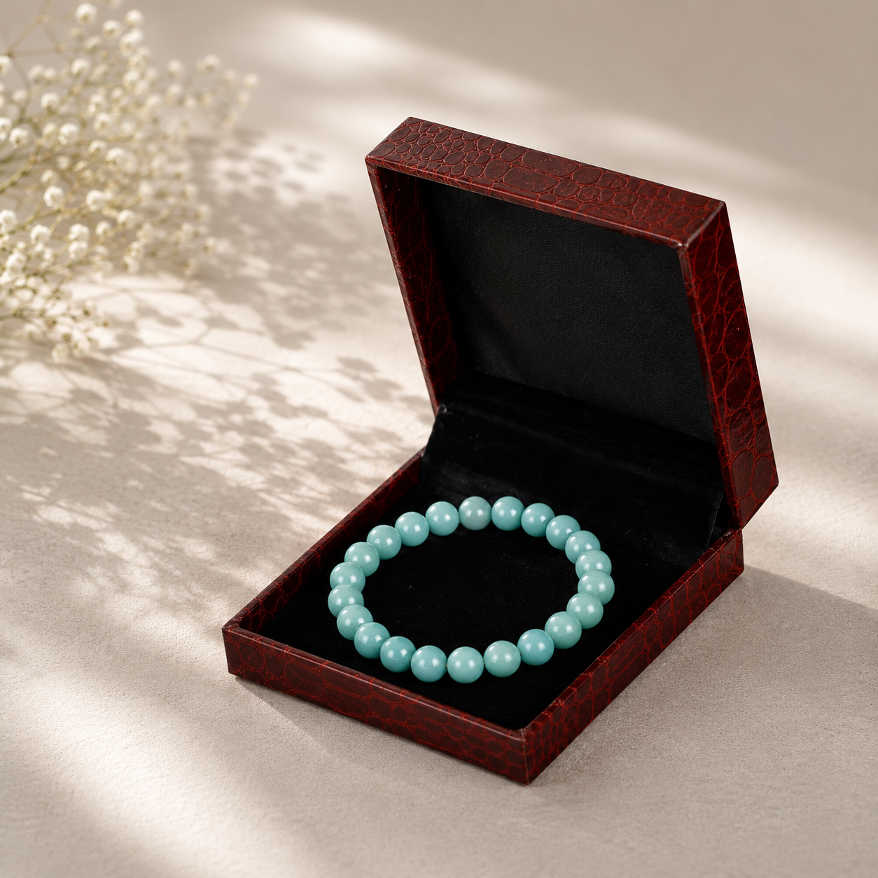Natural Amazonite Beaded Bracelet | Handmade Healing Crystal Bracelet for Calm & Balance - Image 4