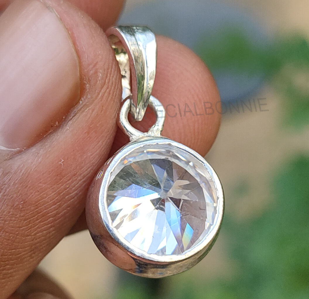 Natural Diamond Solitaire Pendant Necklace - Image 6