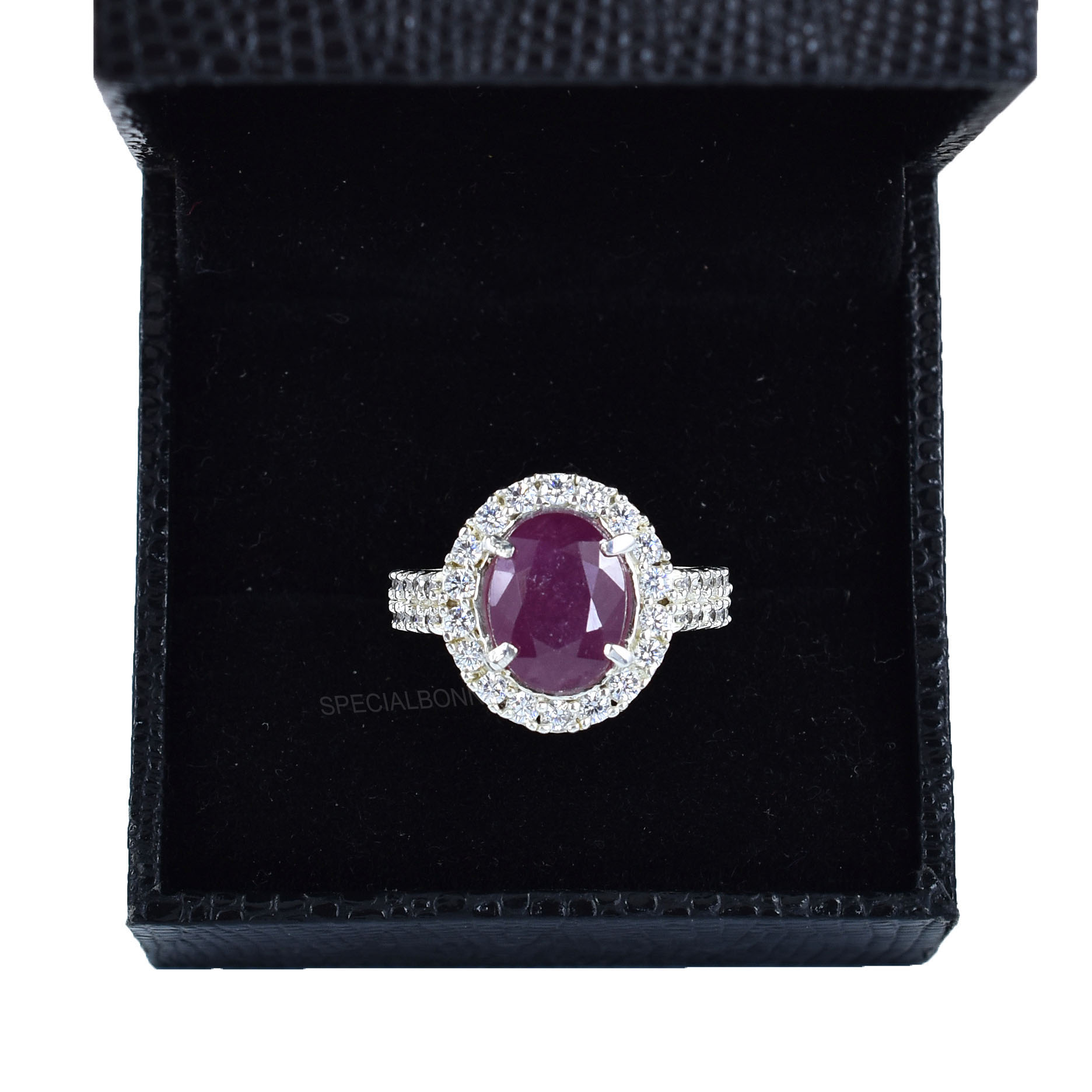 Natural Ruby (Manik) Gemstone Ring | Oval Cut Ruby Silver Ring | Handmade Healing & Astrology Jewelry - Image 2