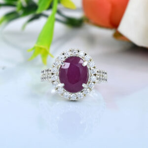 Natural Ruby (Manik) Gemstone Ring | Oval Cut Ruby Silver Ring | Handmade Healing & Astrology Jewelry