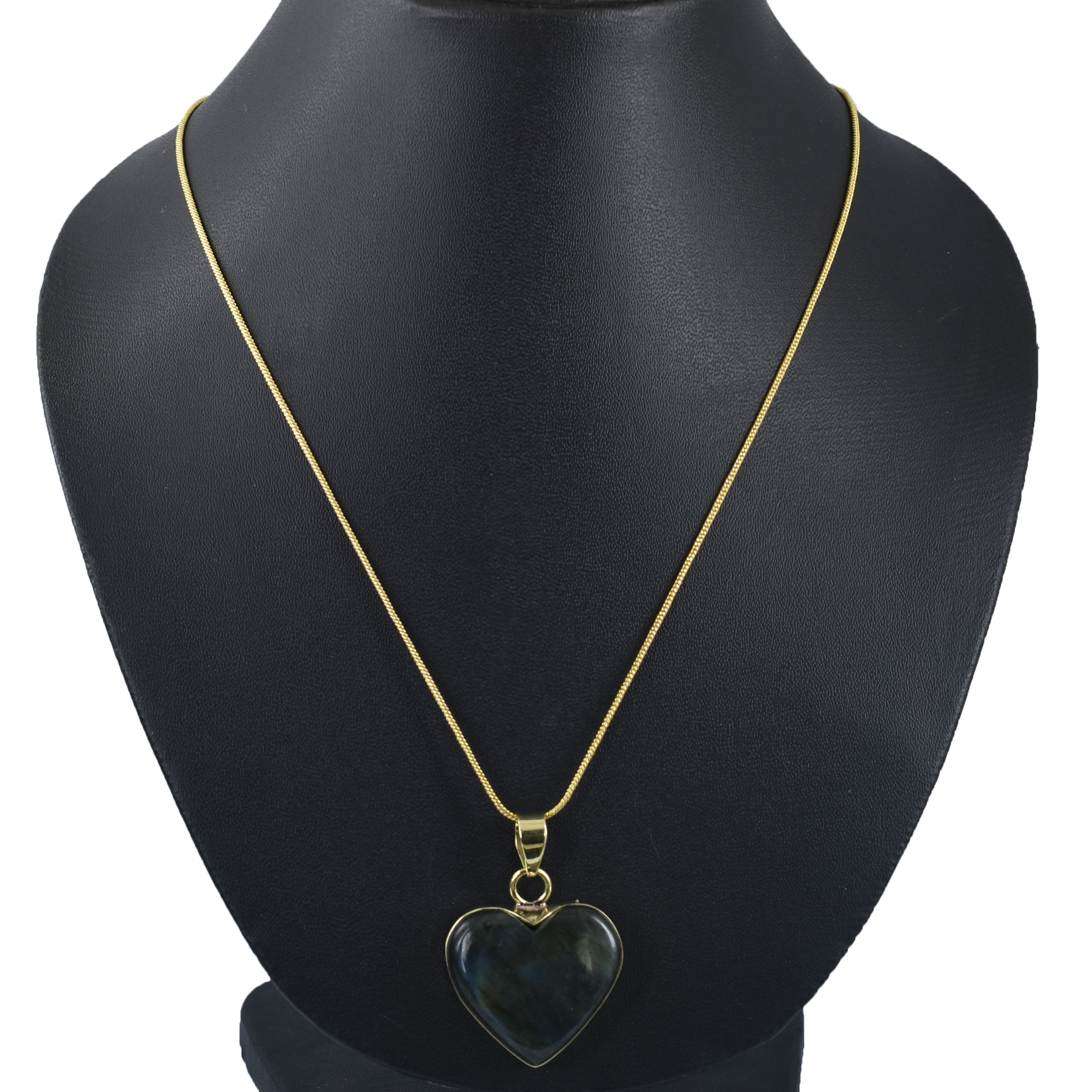Natural Labradorite Heart Shape Gemstone Pendant – 20 CT | 10.30 Grams - Image 3