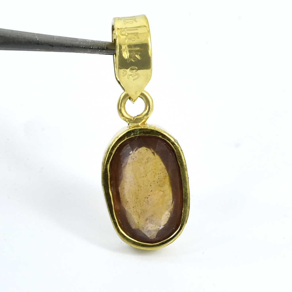 Natural Hessonite (Gomed) Gemstone Pendant – 11 CT | 5.19 Grams - Image 6