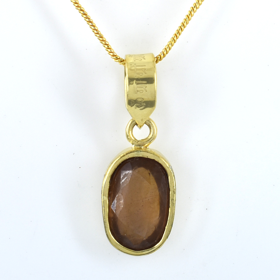 Natural Hessonite (Gomed) Gemstone Pendant – 11 CT | 5.19 Grams