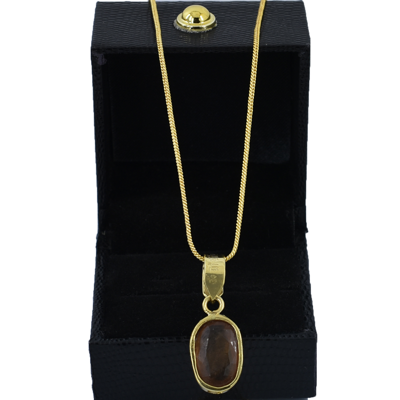 Natural Hessonite (Gomed) Gemstone Pendant – 11 CT | 5.19 Grams - Image 2