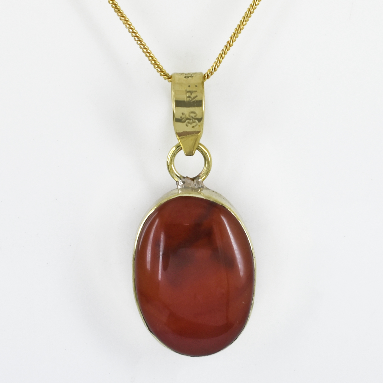 Natural Red Carnelian Gemstone Pendant – 6 Ct | 8 Grams