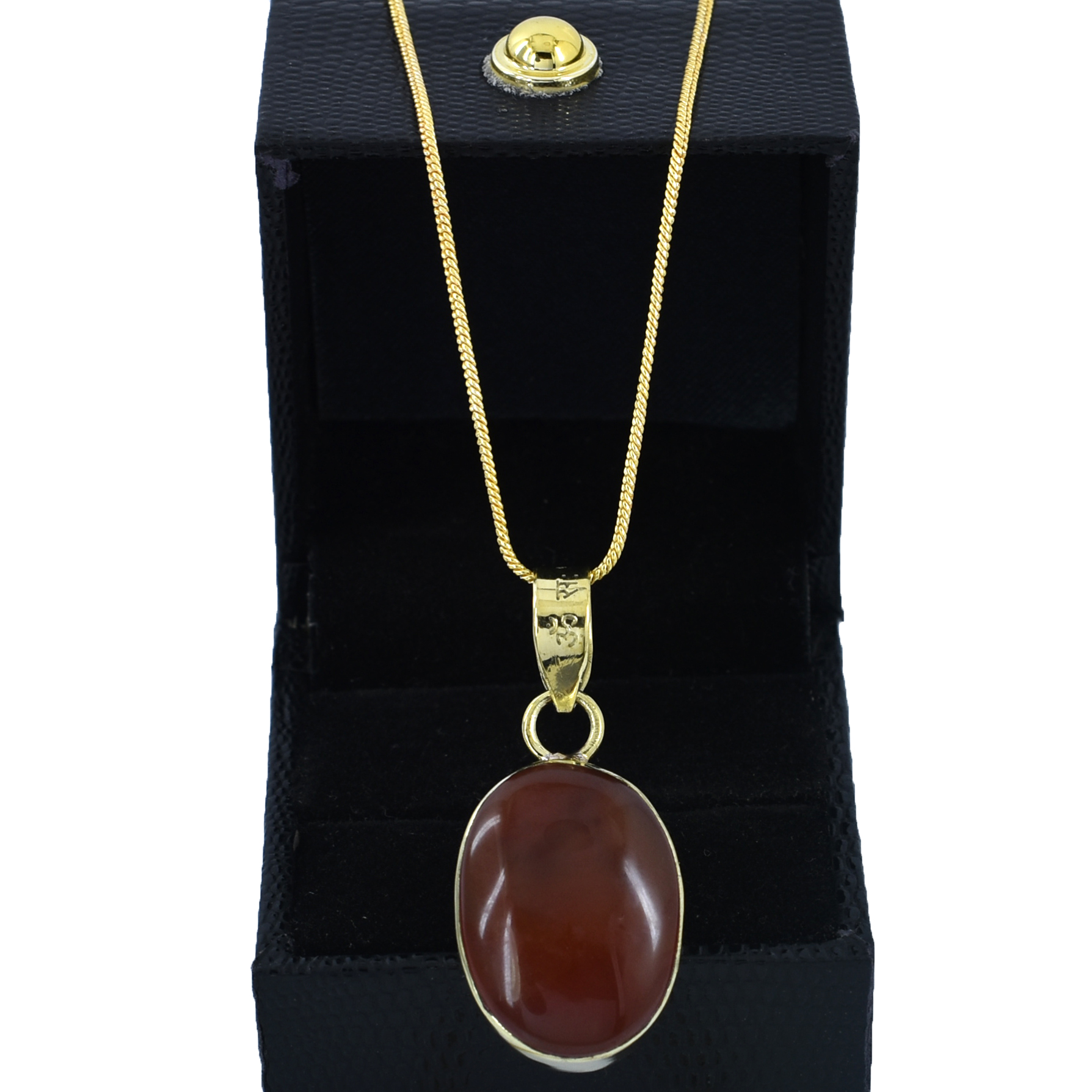 Natural Red Carnelian Gemstone Pendant – 6 Ct | 8 Grams - Image 2