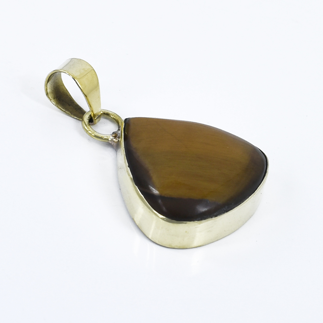 Natural Tiger Eye Gemstone Pendant – 15 Carat Oval Cut Healing Pendant (7.34 Grams) - Image 7