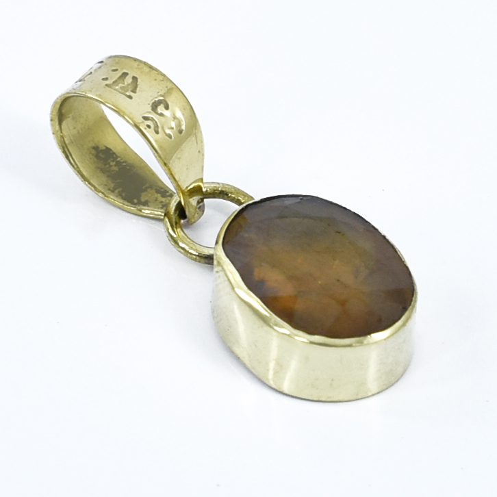 Natural Hessonite (Gomed) Gemstone Pendant – 7 CT | 4.13 Grams - Image 2
