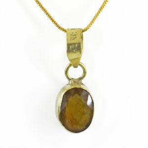 Natural Hessonite (Gomed) Gemstone Pendant – 7 CT | 4.13 Grams