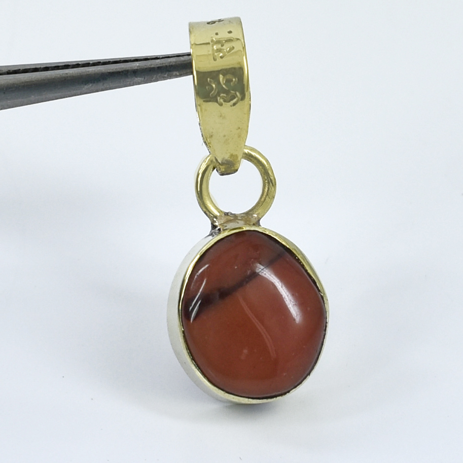 Natural Red Carnelian Gemstone Pendant – 7 Carat Oval Cabochon | 3.44 Grams - Image 3