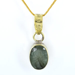 Natural Emerald (Panna) Gemstone Pendant – 8 Carat | 3.65 Grams