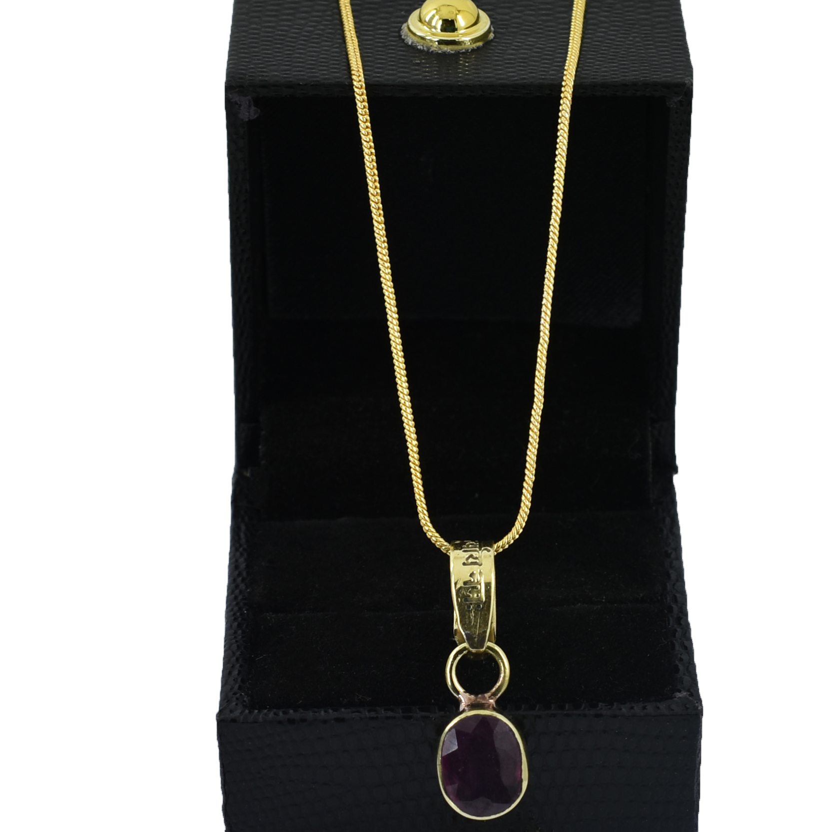 Natural Ruby (Manik) Gemstone Pendant – 4 CT | 2.66 Grams - Image 6