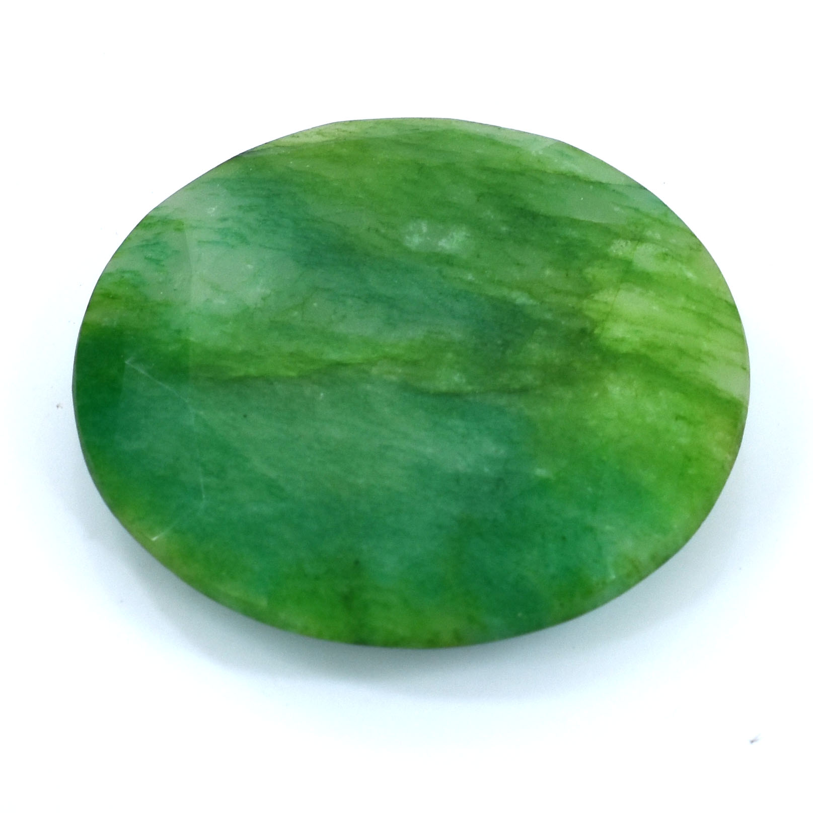 Natural Green Aventurine Flat Palm Stone (Healing Crystal) - Image 2