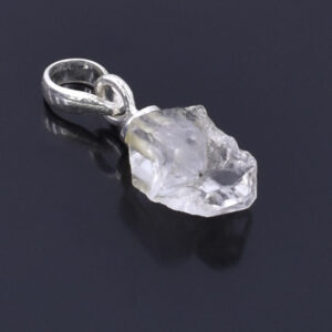 Natural Herkimer Diamond Quartz Crystal Pendant