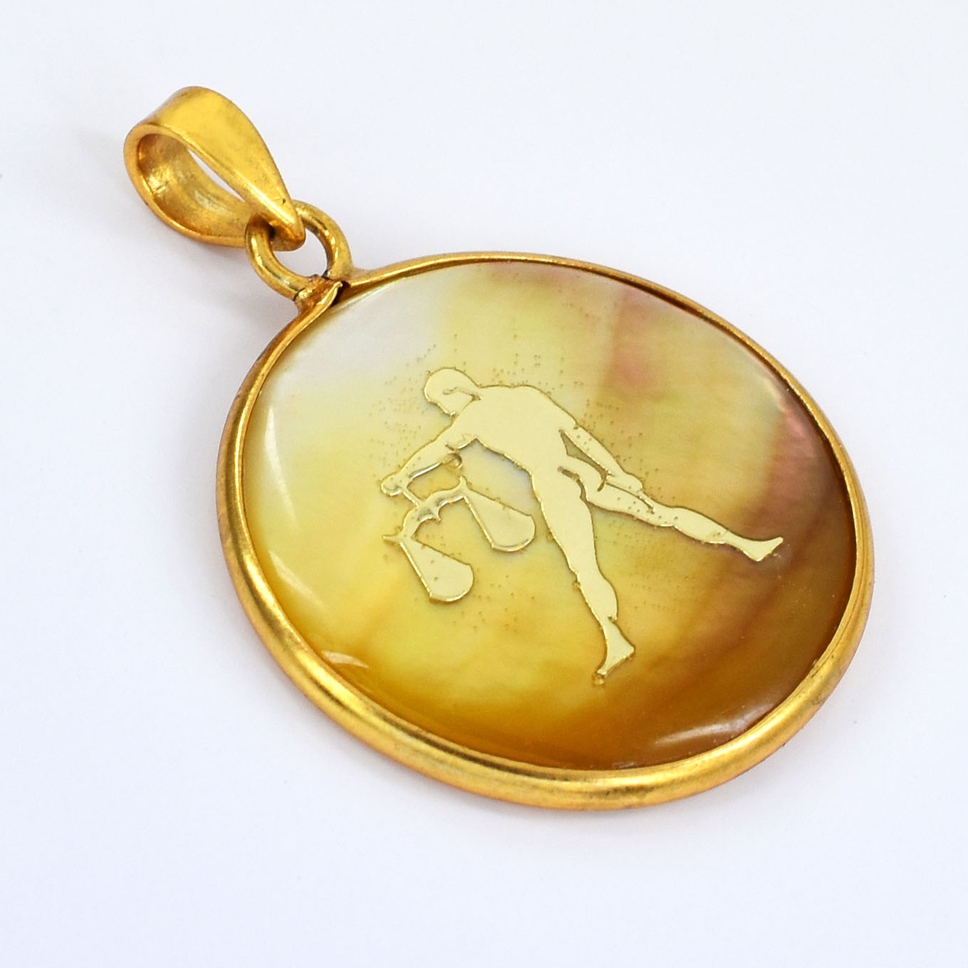 Natural Libra Zodiac Pendant Necklace (Tula Rashi Horoscope Symbol) - Image 8