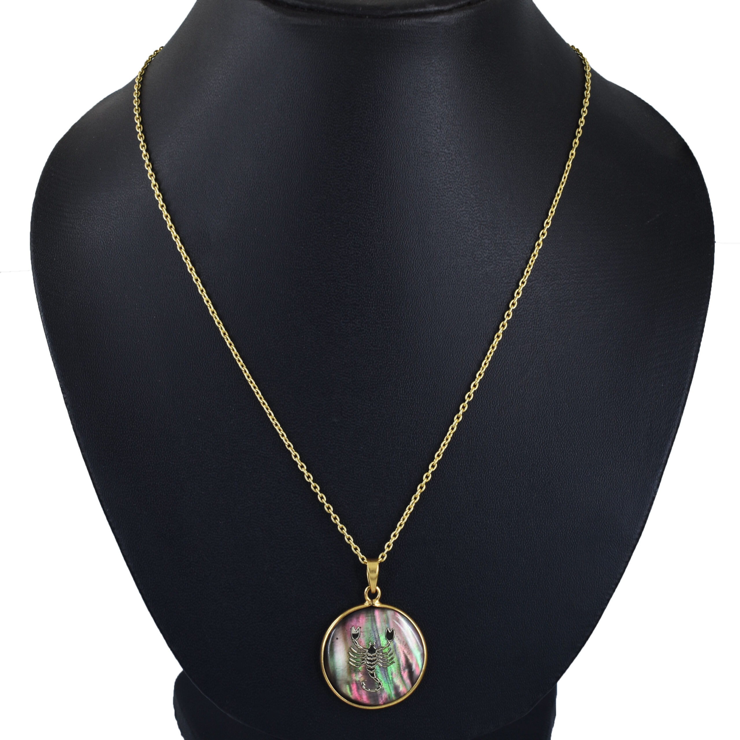Scorpio Zodiac Mother of Pearl Inlay Pendant - Image 5