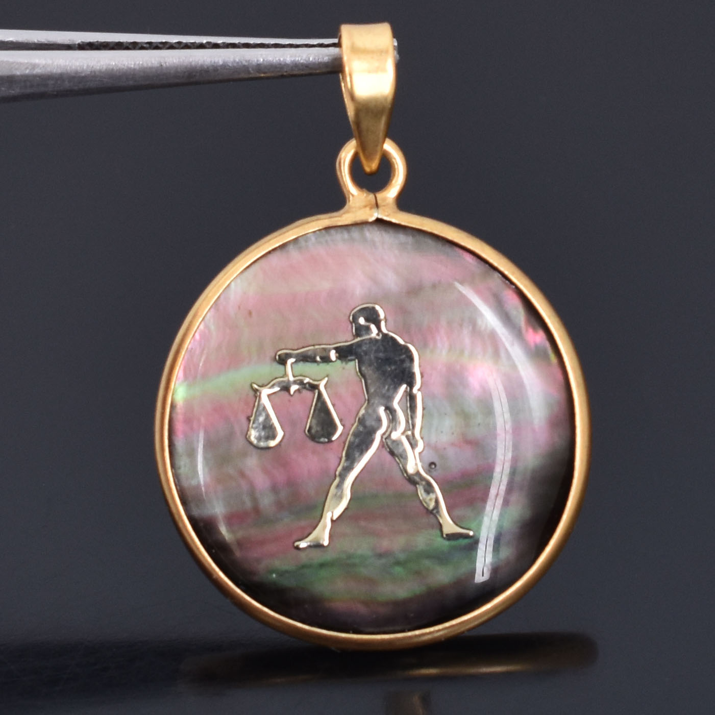 Natural Shell Libra Zodiac Pendant Necklace (Tula Rashi Pendant) | Balance, Harmony & Venus Energy Pendant - Image 7