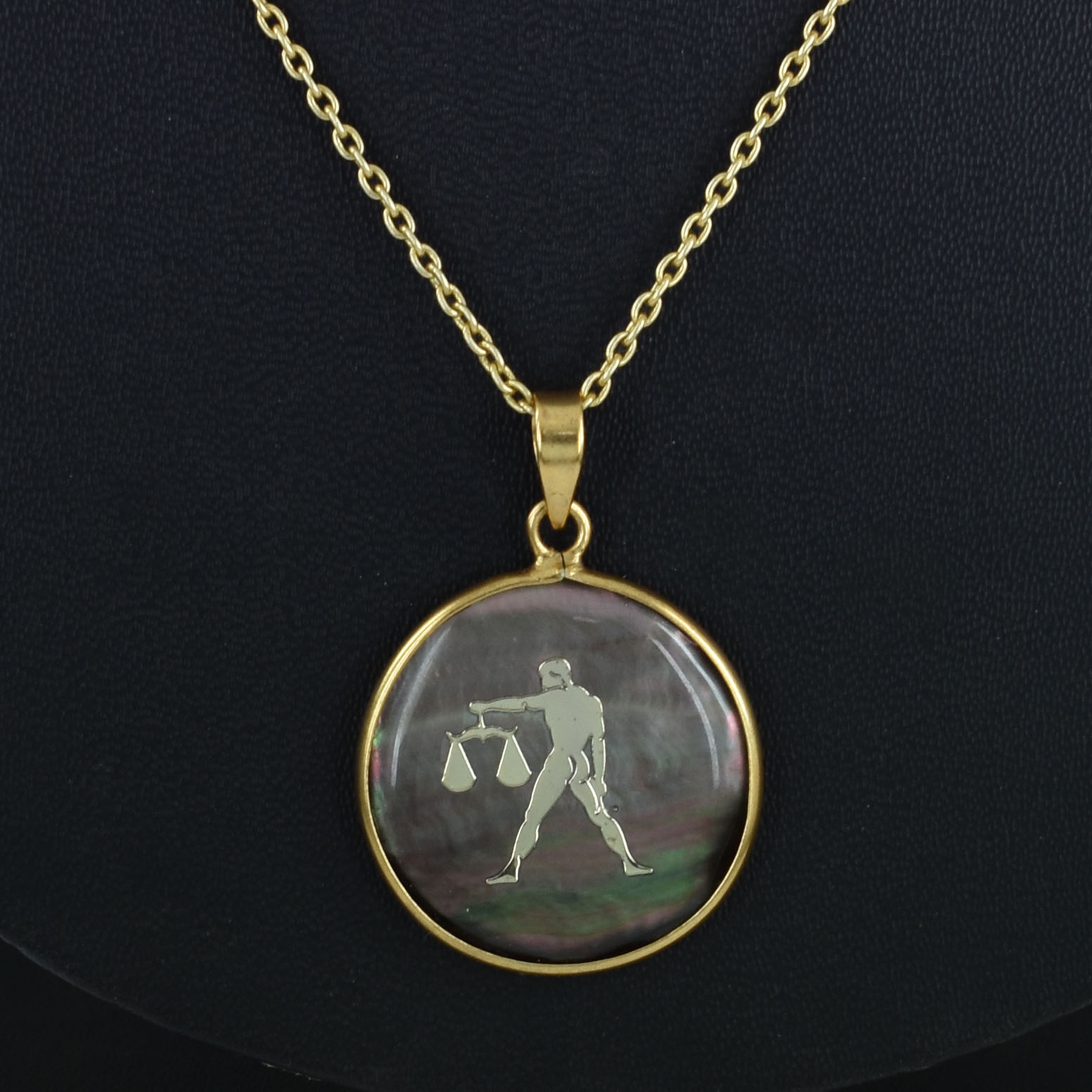 Natural Shell Libra Zodiac Pendant Necklace (Tula Rashi Pendant) | Balance, Harmony & Venus Energy Pendant - Image 5