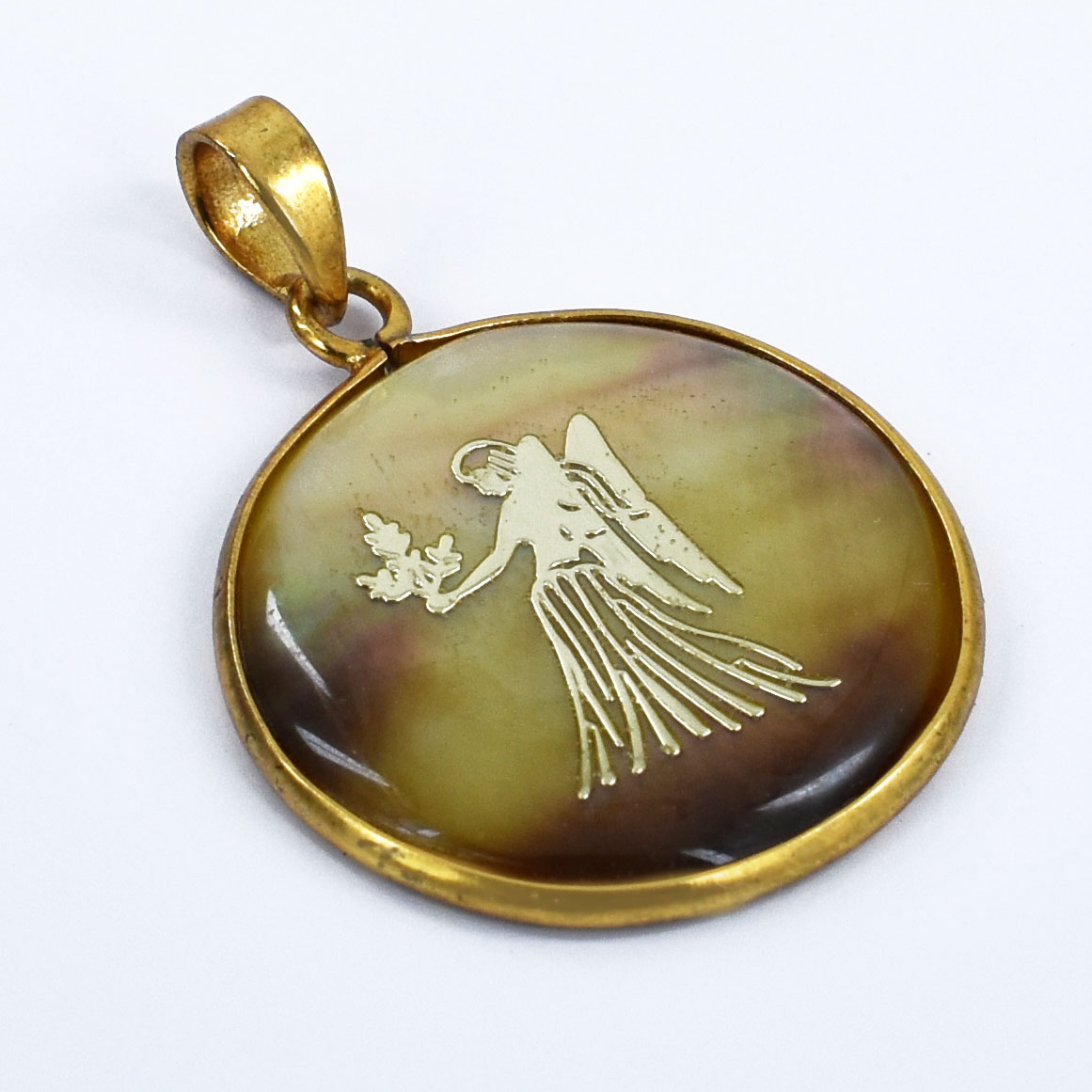 Natural Virgo Zodiac Pendant Necklace (Kanya Rashi Horoscope Symbol) - Image 8